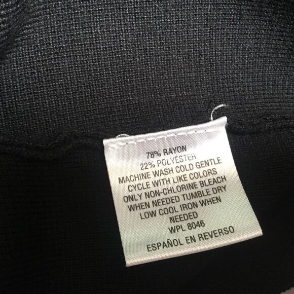 NWOT. JM Collection Women’s Size Small Petite Black Sweater Knit Jacket - Picture 8 of 9